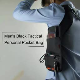 Sacoche  sous-bras Anti-vol Multi-Poche Design Élégant Pour Voyage Quotidien 11