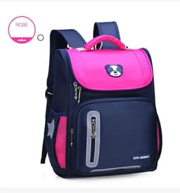 Sac à Dos orthopédique d’école primaire pour Enfant Garçon et Fille Étanche – Rose 1
