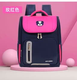 Sac à Dos orthopédique d’école primaire pour Enfant Garçon et Fille Étanche – Rose 2