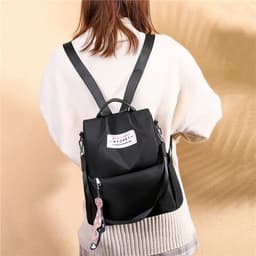 Sac à dos oxford Antivol étanche Pour Femme – Noir 4