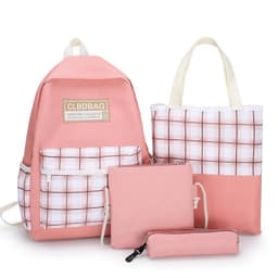 Ensemble scolaire CLBD Bag 4 en 1 sac à dos, sac, trousse , trousse à crayons - Rose 2
