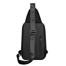 Fashion Black Sac de poitrine décontracté pour hommes avec bandoulière LX068 - Noir 3