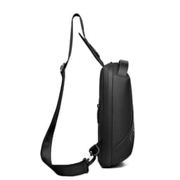 Fashion Black Sac de poitrine décontracté pour hommes avec bandoulière LX068 - Noir 5