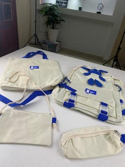 Ensemble de sacs d’école Kawai pour adolescents 4Pcs Lapin X Blanc – محفظة 4 قطع كاواي أبيض  2
