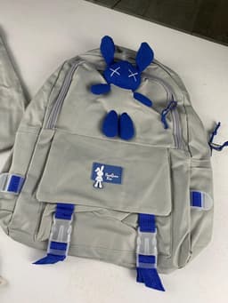 Ensemble de sacs d’école Kawai pour adolescents 4Pcs Lapin X Gris – محفظة 4 قطع كاواي رمادي 6