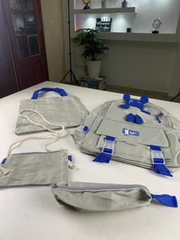 Ensemble de sacs d’école Kawai pour adolescents 4Pcs Lapin X Gris – محفظة 4 قطع كاواي رمادي 5