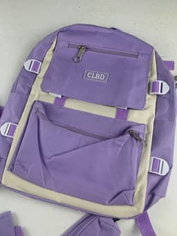 Ensemble de sacs d’école Kawai pour adolescents 4Pcs CLBD V1 Mauve – محفظة 4 قطع كاواي بنفسجي 3