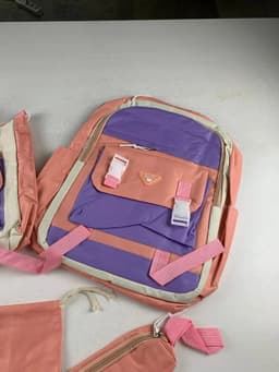 Ensemble de sacs d’école Kawai pour adolescents 5Pcs Guiyu V1 Rose – محفظة 5 قطع كاواي وردي 8