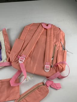 Ensemble de sacs d’école Kawai pour adolescents 5Pcs Guiyu V1 Rose – محفظة 5 قطع كاواي وردي 4