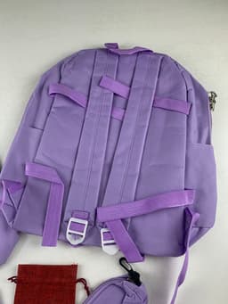 Ensemble de sacs d’école Kawai pour adolescents 5Pcs CLBD V2 Mauve – محفظة 5 قطع كاواي بنفسجي 4