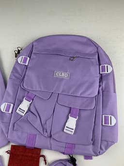 Ensemble de sacs d’école Kawai pour adolescents 5Pcs CLBD V2 Mauve – محفظة 5 قطع كاواي بنفسجي 6