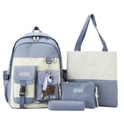 Ensemble de sacs d’école Kawai pour adolescents 4Pcs Guiyu V3 Bleu – محفظة 4 قطع كاواي أزرق 1