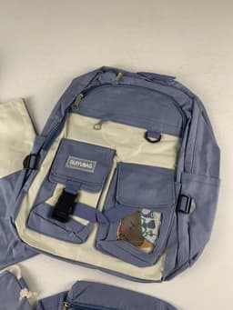 Ensemble de sacs d’école Kawai pour adolescents 4Pcs Guiyu V3 Bleu – محفظة 4 قطع كاواي أزرق 6