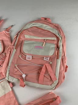 Ensemble de sacs d’école Kawai pour adolescents 4Pcs GUORANCHAO Rose – محفظة 4 قطع كاواي وردي 4
