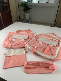 Ensemble de sacs d’école Kawai pour adolescents 4Pcs GUORANCHAO Rose – محفظة 4 قطع كاواي وردي 5