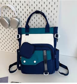 Ensemble de sacs d’école Kawai pour Enfants 2Pcs Avec Pochette Bleu – محفظة 2 قطع كاواي مع محفظة صغيرة أزرق 1