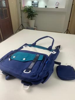 Ensemble de sacs d’école Kawai pour Enfants 2Pcs Avec Pochette Bleu – محفظة 2 قطع كاواي مع محفظة صغيرة أزرق 4