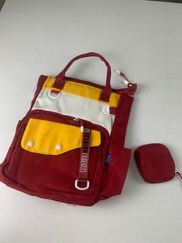 Ensemble de sacs d’école Kawai pour Enfants 2Pcs Avec Pochette Rouge – محفظة 2 قطع كاواي مع محفظة صغيرة أحمر 4