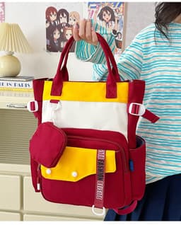 Ensemble de sacs d’école Kawai pour Enfants 2Pcs Avec Pochette Rouge – محفظة 2 قطع كاواي مع محفظة صغيرة أحمر 5