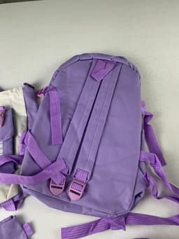 Ensemble de sacs d’école Kawai pour adolescents 4Pcs HAOLIDA V1 Mauve – محفظة 4 قطع كاواي بنفسجي 3