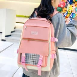 Ensemble de sacs d’école Kawai pour adolescents 4Pcs HAOLIDA V1 Rose – محفظة 4 قطع كاواي وردي 6