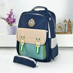 Sac à Dos pour Enfants avec Trousse Assortie KBAG Bleu Nuit V1 – حقيبة ظهر مدرسية للأطفال مع مقلمة أزرق ليلي 3