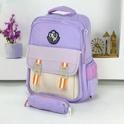 Sac à Dos pour Enfants avec Trousse Assortie KBAG Mauve – حقيبة ظهر مدرسية للأطفال مع مقلمة بنفسجي 3