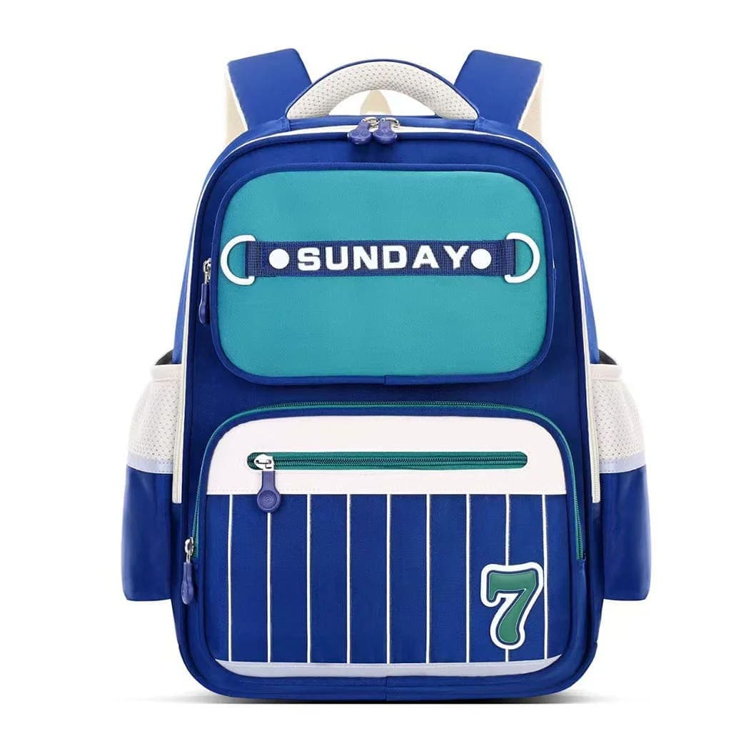 Sac à Dos Scolaire pour Enfants SUNDAY Bleu – حقيبة ظهر مدرسية للأطفال أزرق