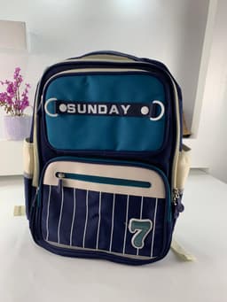 Sac à Dos Scolaire pour Enfants SUNDAY Bleu – حقيبة ظهر مدرسية للأطفال أزرق 3