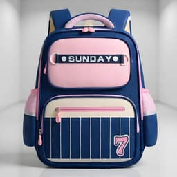 Sac à Dos Scolaire pour Enfants SUNDAY Rose et Bleu – حقيبة ظهر مدرسية للأطفال وردي وأزرق 1