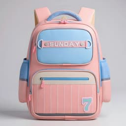 Sac à Dos Scolaire pour Enfants SUNDAY Rose – حقيبة ظهر مدرسية للأطفال وردي 3