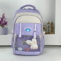 Sac à Dos Scolaire pour Enfants Style Kawaii BoShiKai Mauve – حقيبة ظهر مدرسية للأطفال بنفسجي 3
