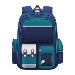Sac à Dos Enfant pour École primaire de Haute Qualité Bleu et Vert – حقيبة ظهر مدرسية للأطفال أزرق وأخضر 3