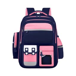 Sac à Dos Enfant pour École primaire de Haute Qualité Bleu et Rose – حقيبة ظهر مدرسية للأطفال أزرق ووردي 2