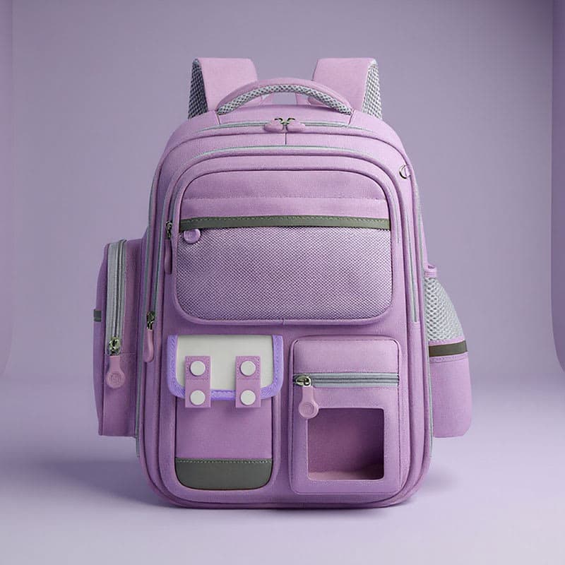 Sac à Dos Enfant pour École primaire de Haute Qualité Mauve – حقيبة ظهر مدرسية للأطفال بنفسجي