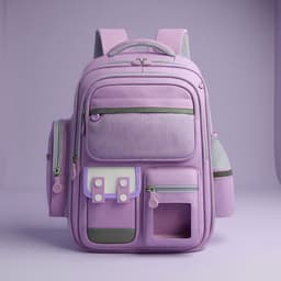 Sac à Dos Enfant pour École primaire de Haute Qualité Mauve – حقيبة ظهر مدرسية للأطفال بنفسجي 1