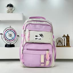 Sacs à dos d’école Style Décontracté Milkshake Mauve – حقيبة ظهر مدرسية بنفسجي 2
