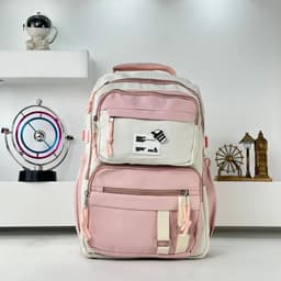 Sacs à dos d’école Style Décontracté Milkshake Rose – حقيبة ظهر مدرسية وردي 2