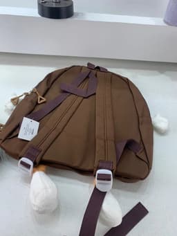 Ensemble de sacs d’école Kawai pour adolescents 3Pcs Language Marron – محفظة 3 قطع كاواي بني 6