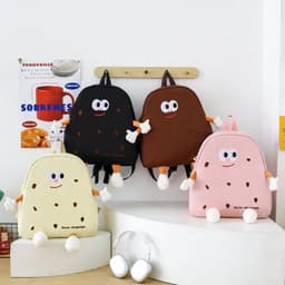 Ensemble de sacs d’école Kawai pour adolescents 3Pcs Language Noir – محفظة 3 قطع كاواي أسود 3
