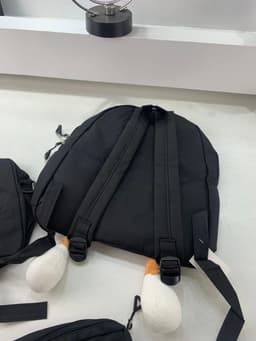 Ensemble de sacs d’école Kawai pour adolescents 3Pcs Language Noir – محفظة 3 قطع كاواي أسود 6