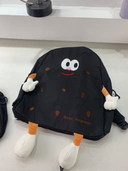 Ensemble de sacs d’école Kawai pour adolescents 3Pcs Language Noir – محفظة 3 قطع كاواي أسود 5