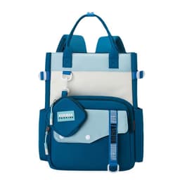 Ensemble de sacs d’école Kawai pour Enfants 2Pcs Avec Pochette Bleu Ciel – محفظة 2 قطع كاواي مع محفظة صغيرة أزرق فاتح 1