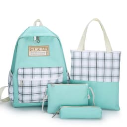 Ensemble de sacs d’école Kawai pour adolescents 4Pcs CLBD V4 Vert – محفظة 4 قطع كاواي أخضر 2