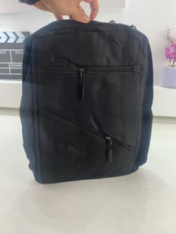 Sac à dos homme avec sac bandoulière et trousse 3en1 noir 127772-5 – محفظة ظهر رجالية 3 قطع أسود 3