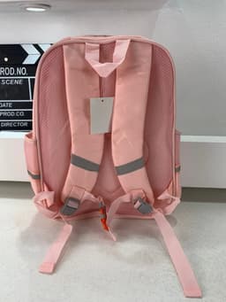 Sac à Dos Enfant Ludique avec Plusieurs Compartiment et un Peluche LM-5122 Rose – حقيبة ظهر للأطفال وردي 8