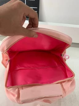 Sac à Dos Enfant Ludique avec Plusieurs Compartiment et un Peluche LM-5122 Rose – حقيبة ظهر للأطفال وردي 5