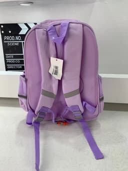Sac à Dos Enfant Ludique avec Plusieurs Compartiment et un Peluche LM-5122 Mauve – حقيبة ظهر للأطفال بنفسجي 6