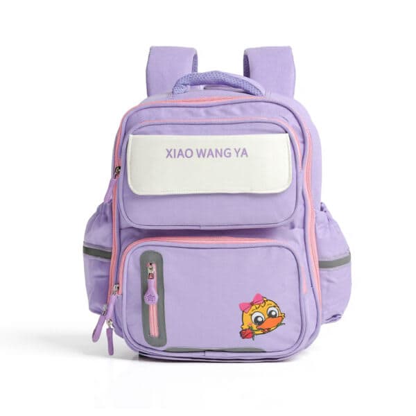 Sac à Dos Scolaire Orthopédique pour Enfants Xiao Wang Ya Mauve – محفظة مدرسية للأطفال بنفسجي
