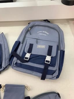 Ensemble de sacs d’école Kawai pour adolescents 5Pcs YISIYUAN Bleu – محفظة 5 قطع كاواي أزرق 6